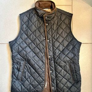 Essex Quilted Travel Vest Peter Millar Navy size M New